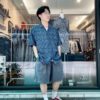 PLANKS 藍色圖騰襯衫