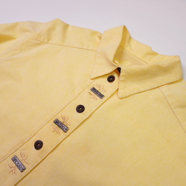 Tyrolean Shirt 提洛爾襯衫 長袖 黃：圖片 3