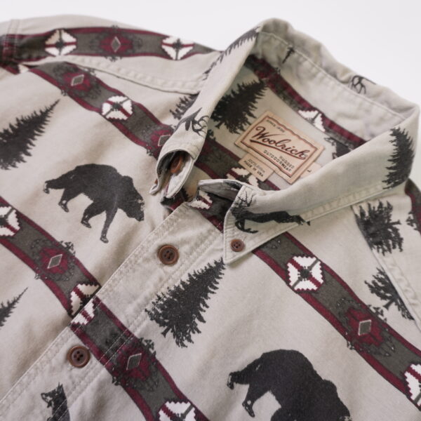 WOOLRICH 聖誕樹 熊 麋鹿 長袖 動物襯衫：圖片 5
