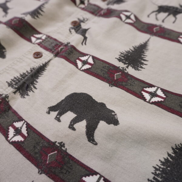 WOOLRICH 聖誕樹 熊 麋鹿 長袖 動物襯衫：圖片 3