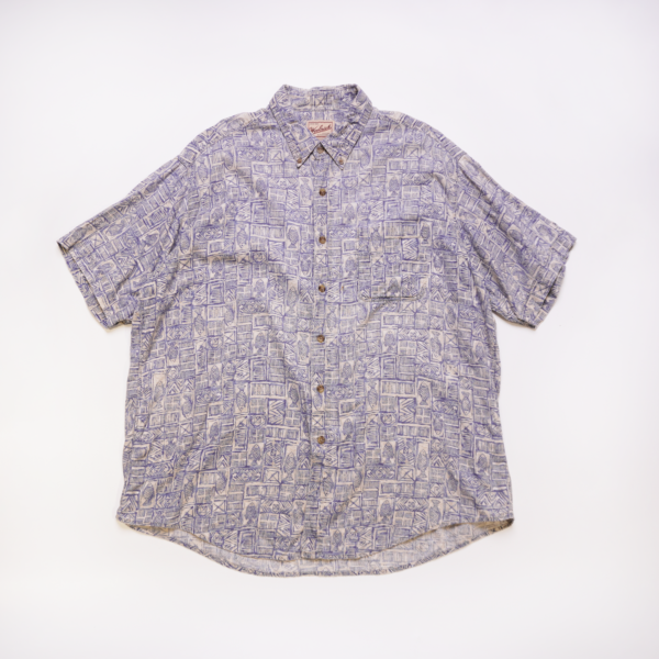 WOOLRICH 圖騰 短袖魚襯衫