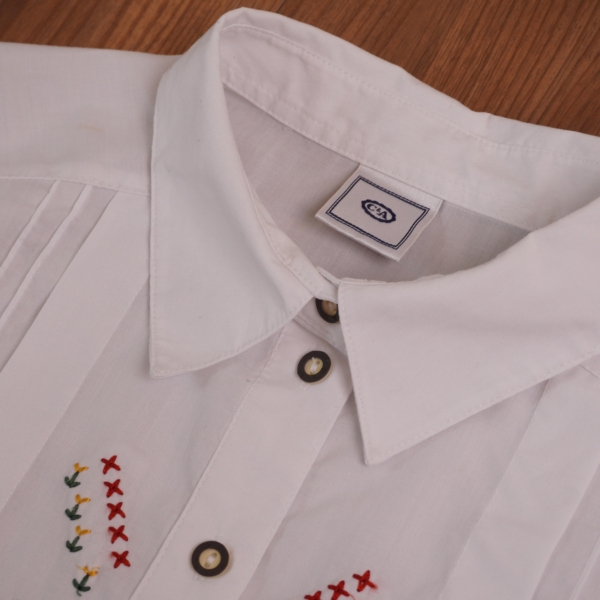 有関 ABOUT 古著/選物 ☞ C & A 刺繡 Tyrolean Shirt 提洛爾襯衫：圖片 4