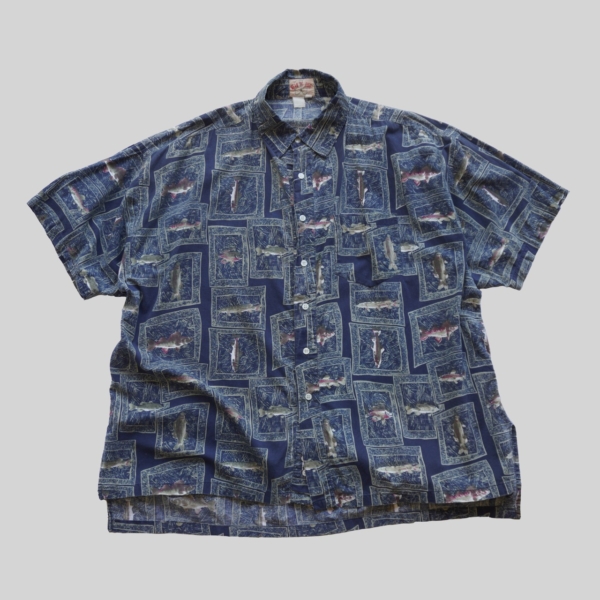 有関 ABOUT 古著/選物 ☞ WEAR TO FISH 純棉 魚襯衫